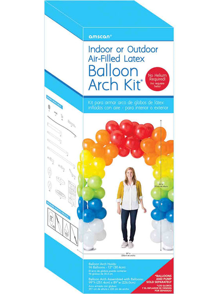 Large 251cm Standing Balloon Arch Am 117866 Main Image Packaging Image