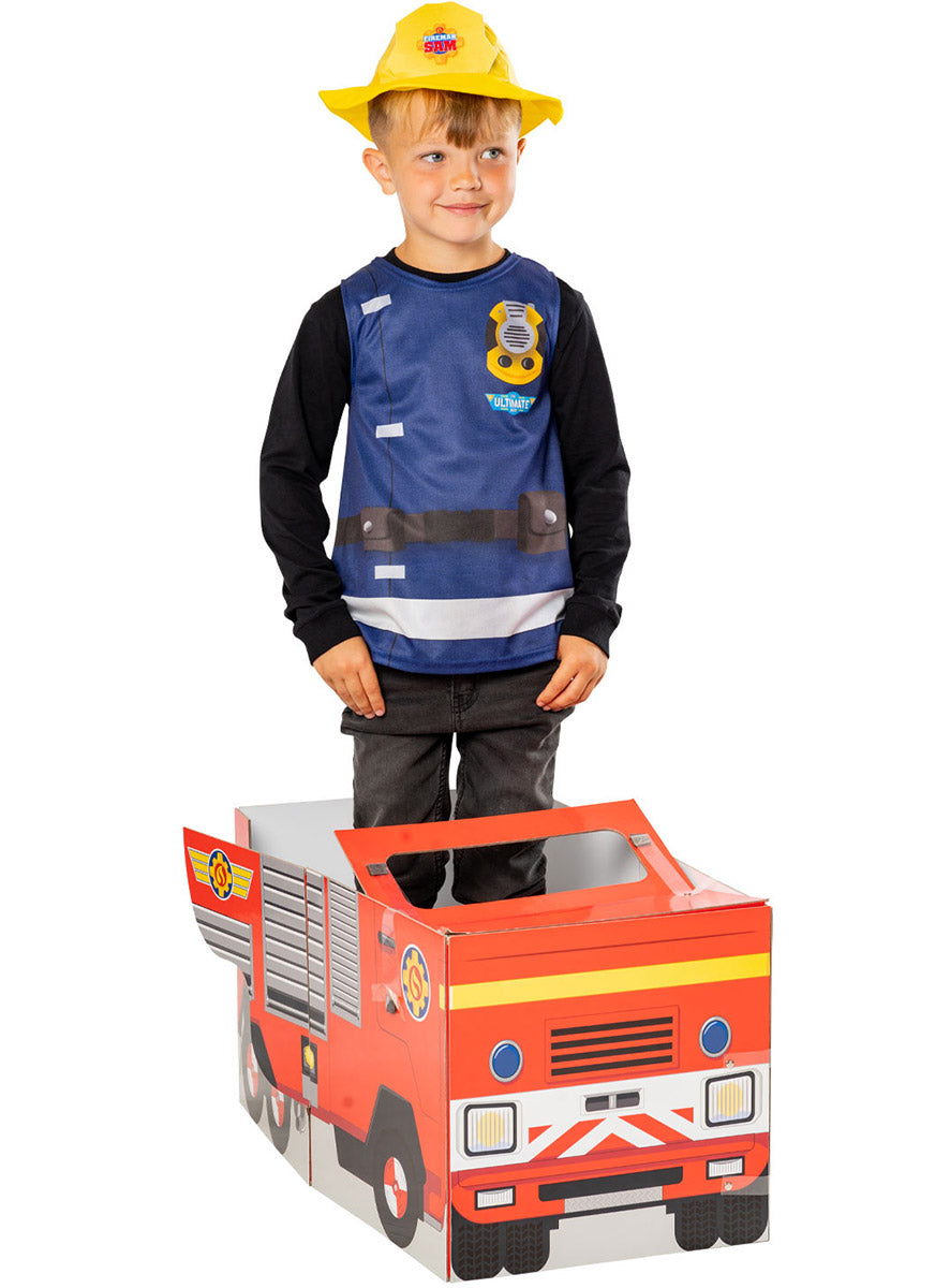 Main Image of Fireman Sam Boys Fire Truck Costume Accessory Set