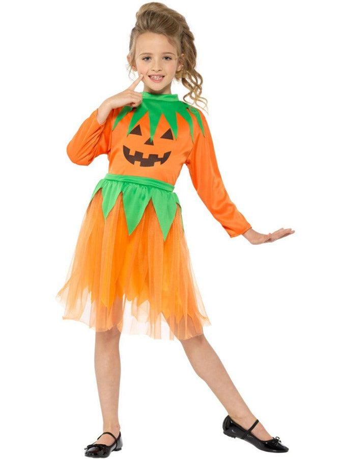 Main image of Cute Pumpkin Girls Halloween Costume