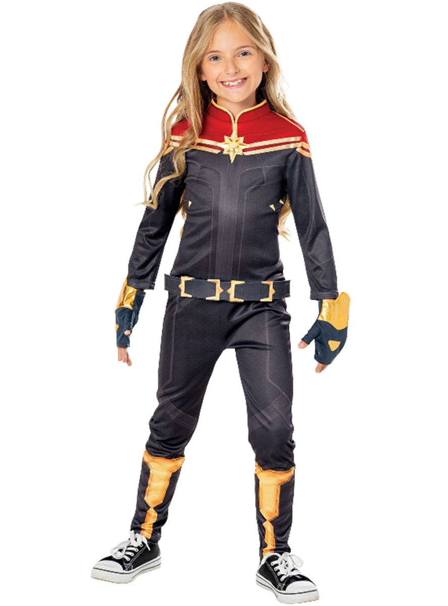 Captain Marvel Deluxe Girls The Marvels Superhero Costume - Main Image