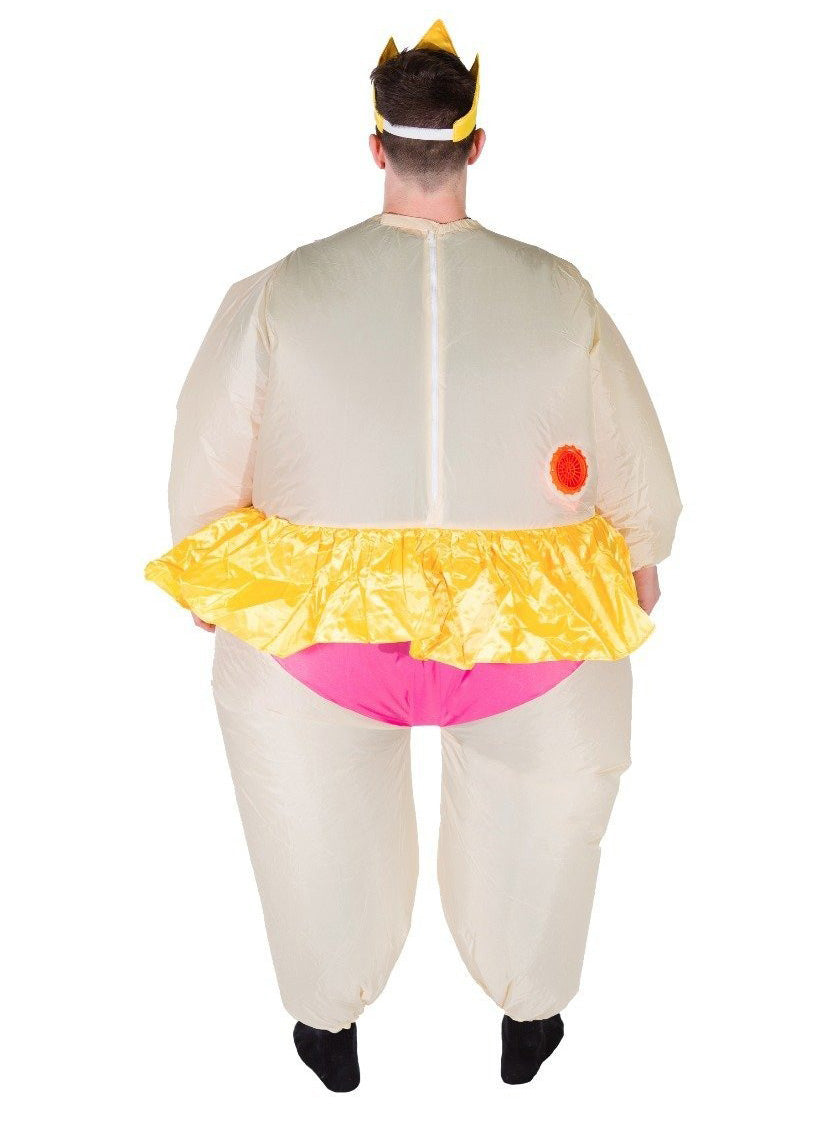 Inflatable Ballerina Novelty Adults Costume - Back Image