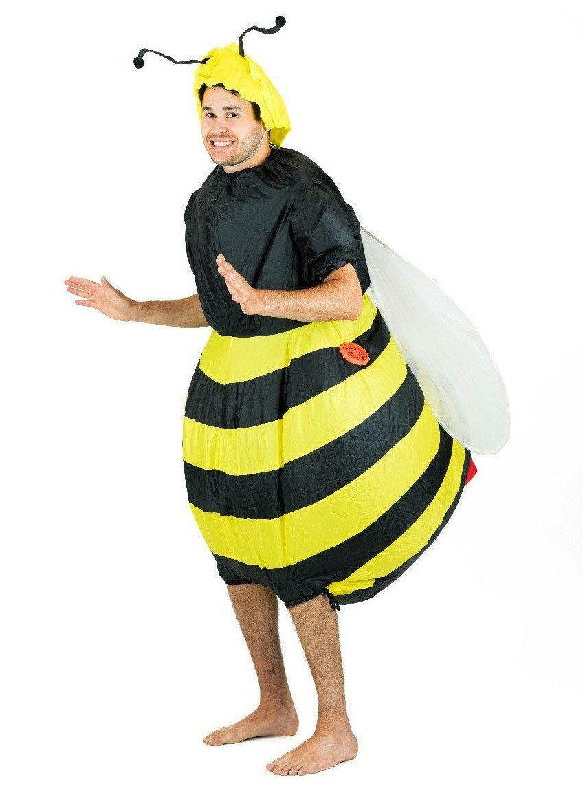 Inflatable Bumble Bee Novelty Adults Costume - Alternative Image