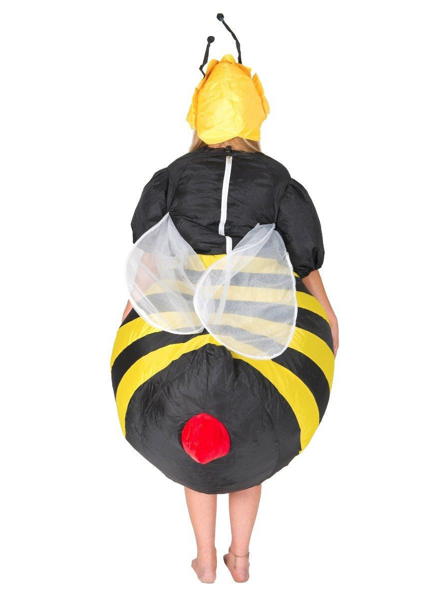 Inflatable Bumble Bee Novelty Adults Costume - Back Image