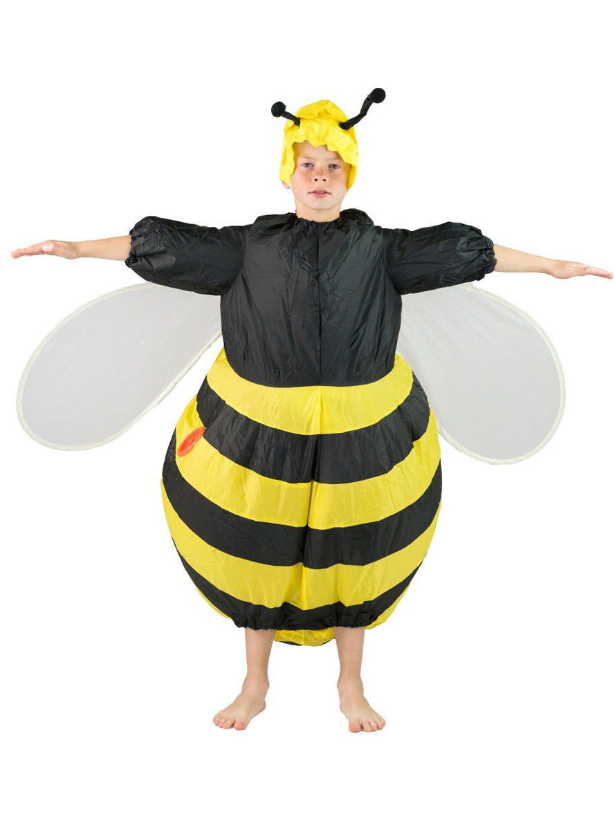 Inflatable Bumble Bee Novelty Kids Costume - Alternative Front Image