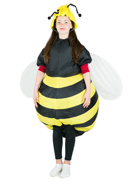 Inflatable Bumble Bee Novelty Kids Costume - Front Image
