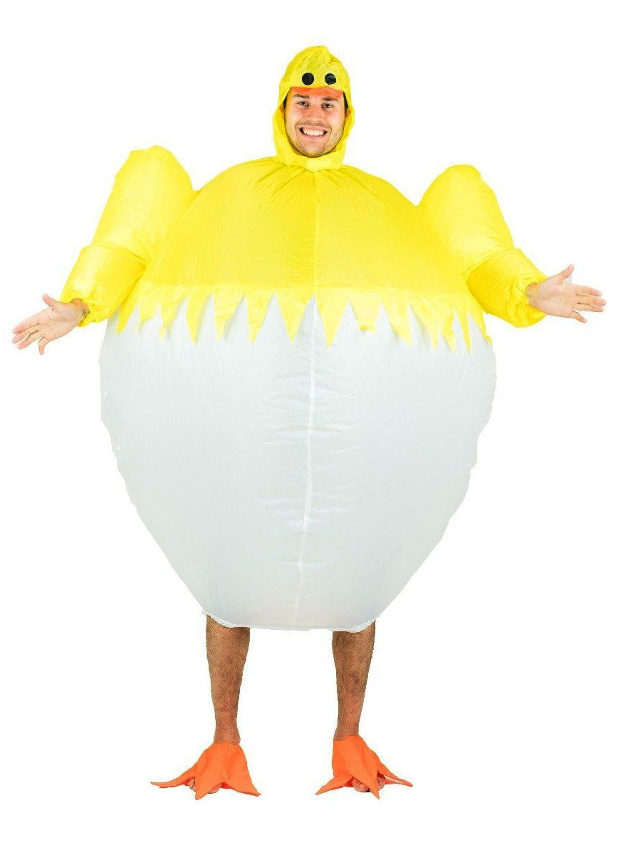 Inflatable Chick Novelty Adults Costume - Alternative Image