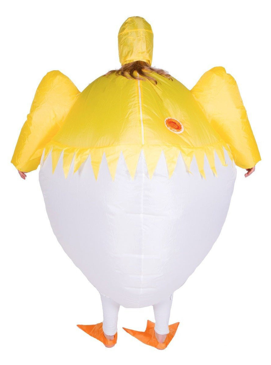 Inflatable Chick Novelty Adults Costume - Back Image