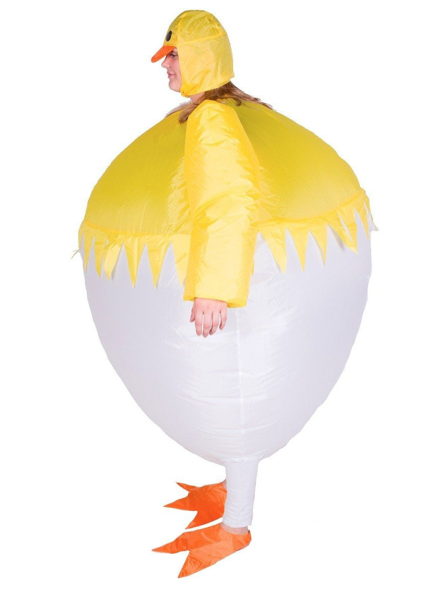 Inflatable Chick Novelty Adults Costume - Side Image