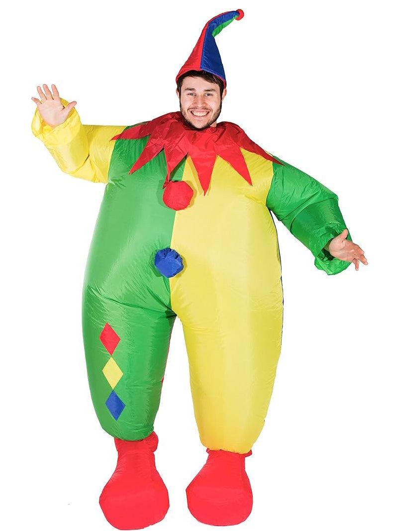 Inflatable Clown Adults Circus Costume - Alternative Image