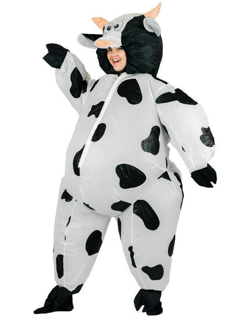 Inflatable Cow Novelty Adults Costume - Alternative Image