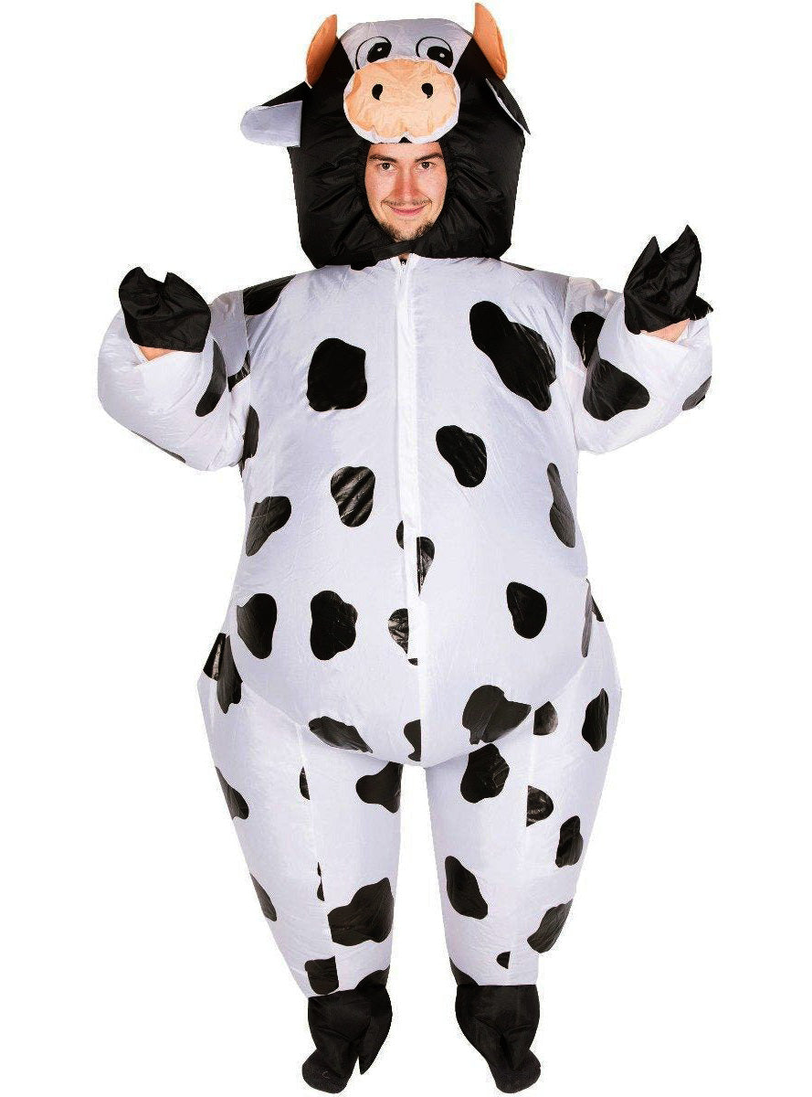 Inflatable Cow Novelty Adults Costume - Main Image