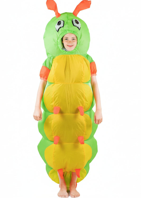 Kids Inflatable Green Caterpillar Costume