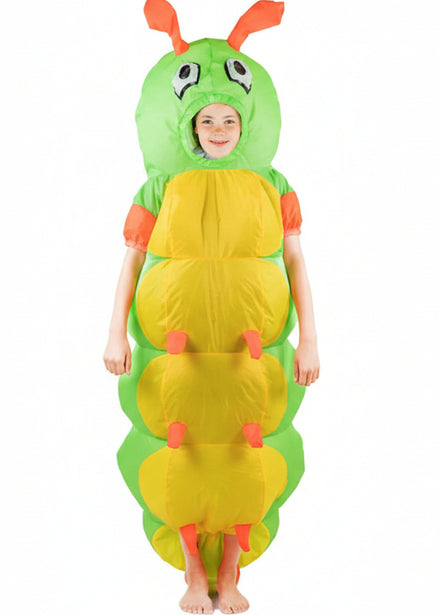 Kids Inflatable Green Caterpillar Costume