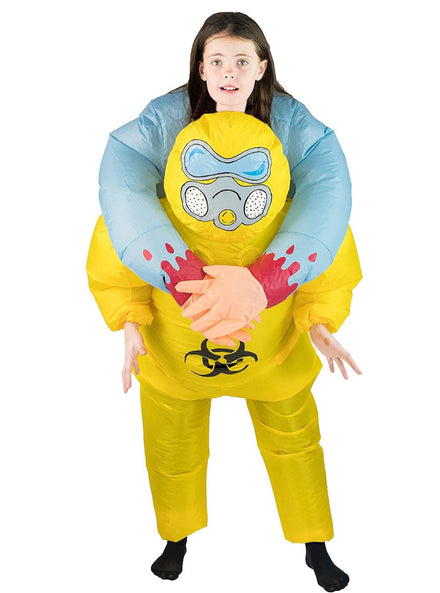 Inflatable Hazmat Suit Novelty Kids Halloween Costume - Main Image