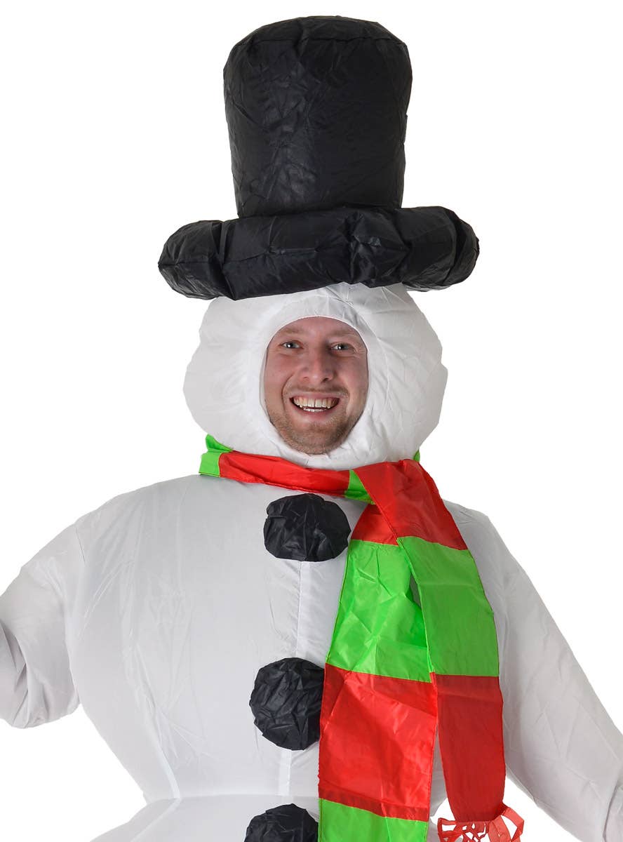 Inflatable Snowman Christmas Costume for Adults1
