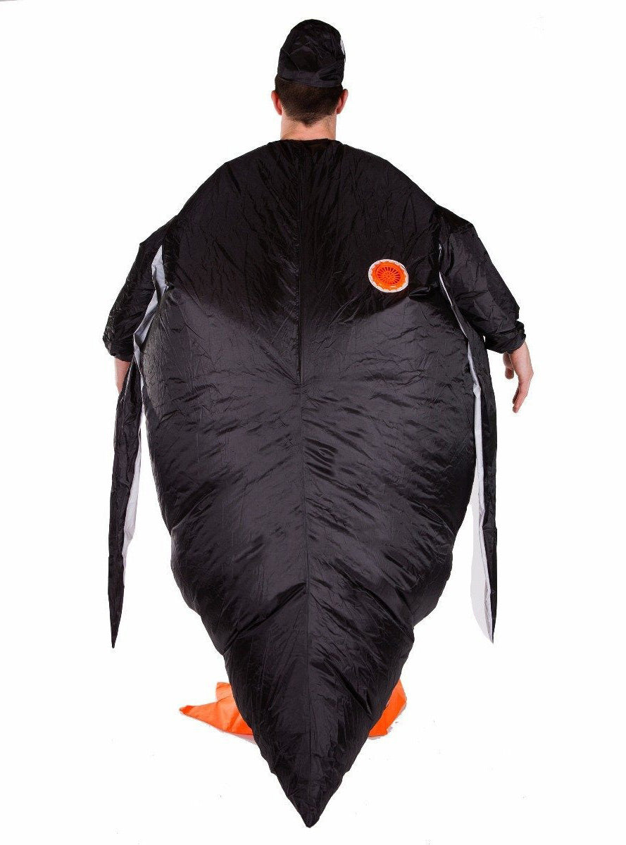 Inflatable Penguin Adults Animal Costume - Back Image