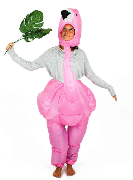 Inflatable Pink Flamingo Novelty Adults Costume - Main Image