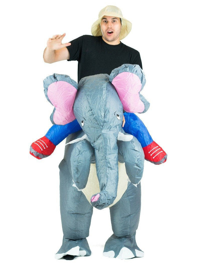 Inflatable Ride-On Adults Elephant Costume - Alternative Image