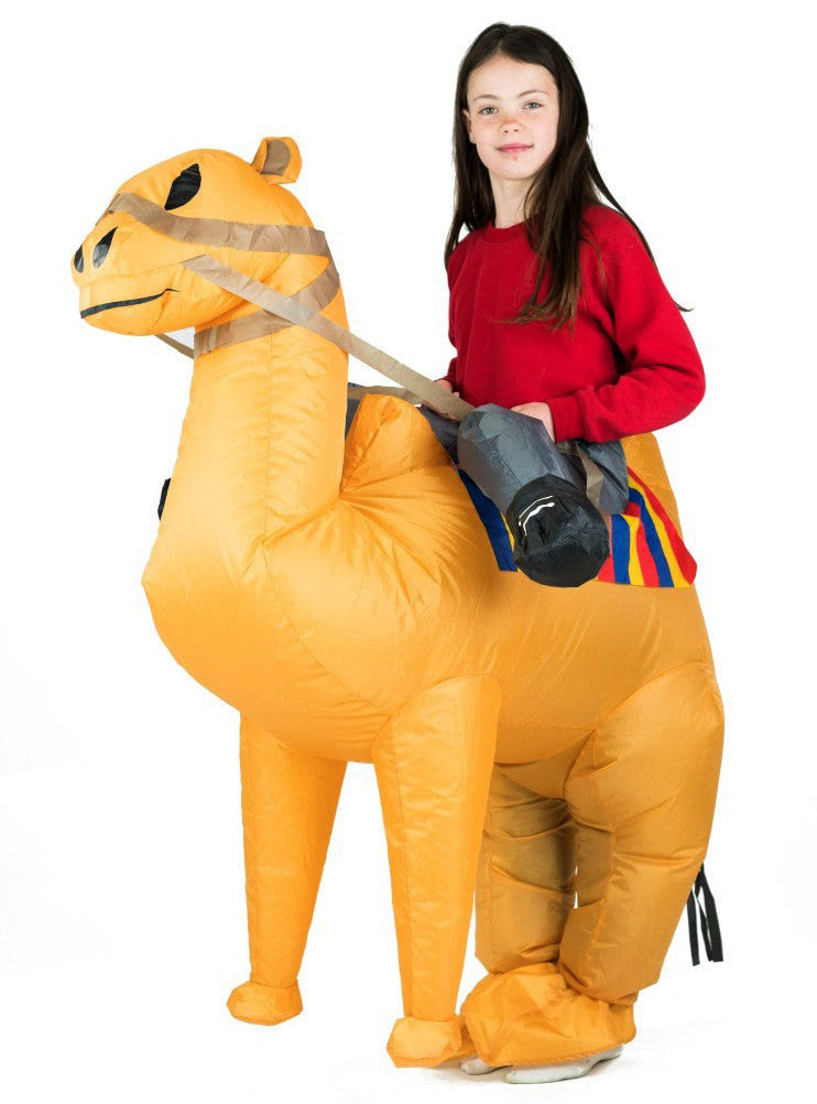 Inflatable Ride-On Camel Kids Costume - Main Image