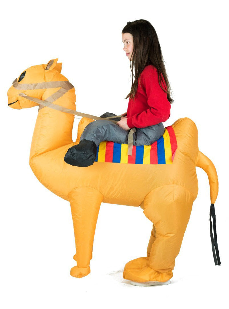 Inflatable Ride-On Camel Kids Costume - Side Image