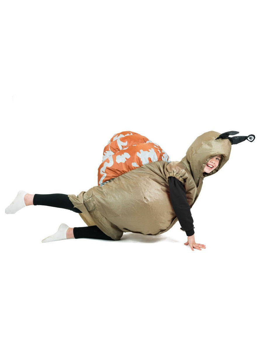 Inflatable Snail Novelty Kids Costume - Alternative Image