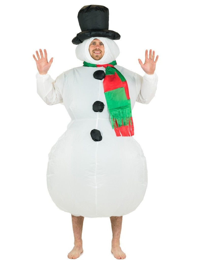 Inflatable Snowman Adults Christmas Costume - Main Image