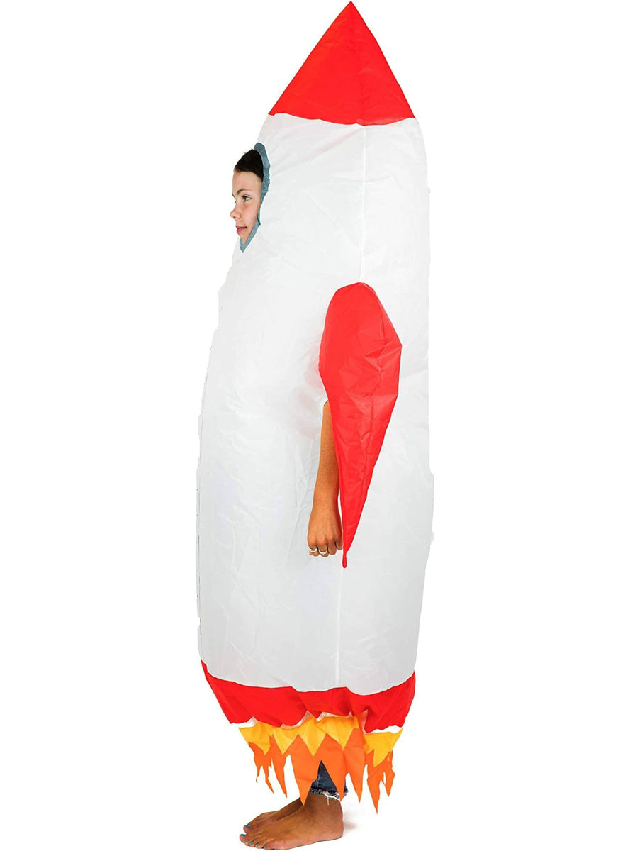 Inflatable Space Rocket Kids Costume - Side Image