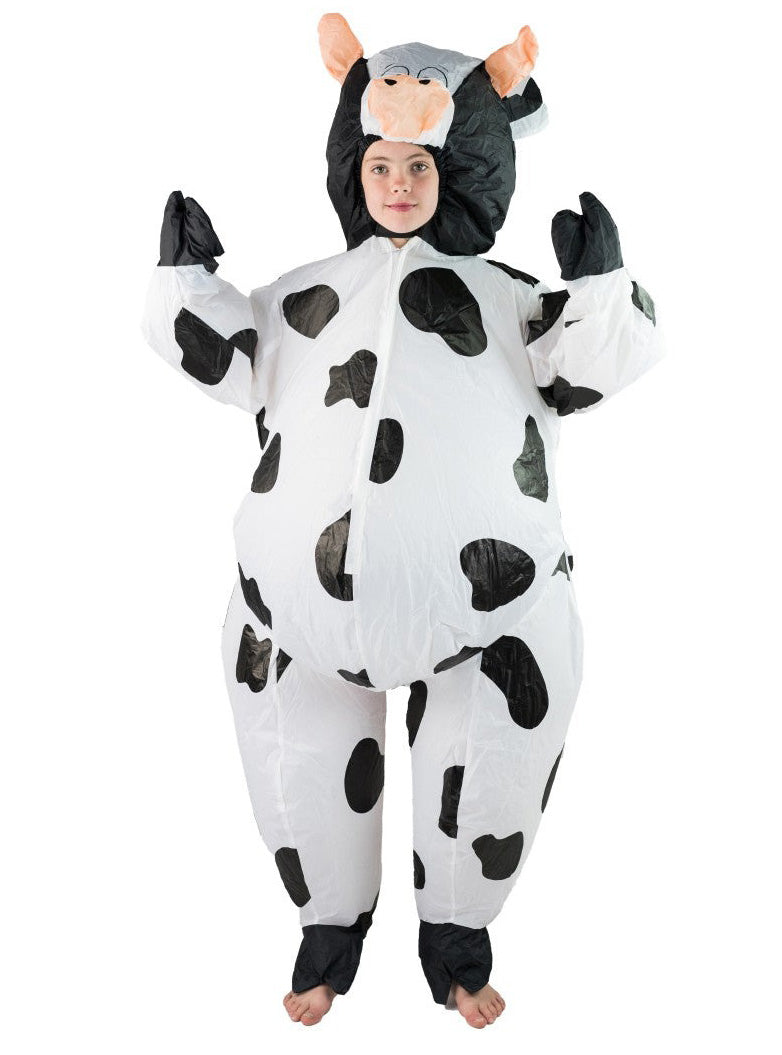 Inflatable Spotted Cow Novelty Adults Costume - Alternative Image