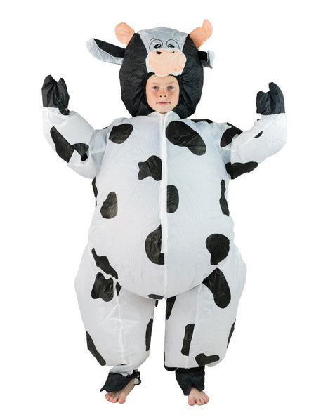 Inflatable Spotted Cow Novelty Adults Costume - Main Image