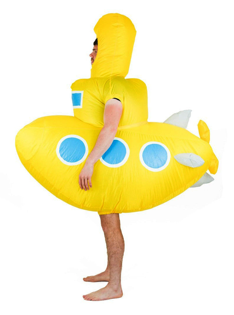 Inflatable Yellow Submarine Novelty Kids Costume - Side Image