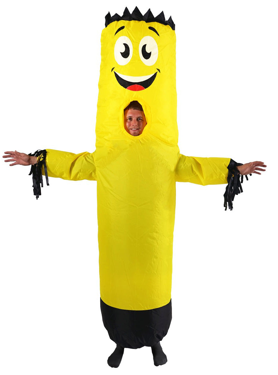 Inflatable Yellow Tubeman Novelty Adults Costume - Main Image