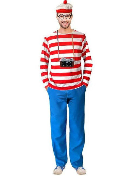 Mens Wheres Wally Dress Up Costume