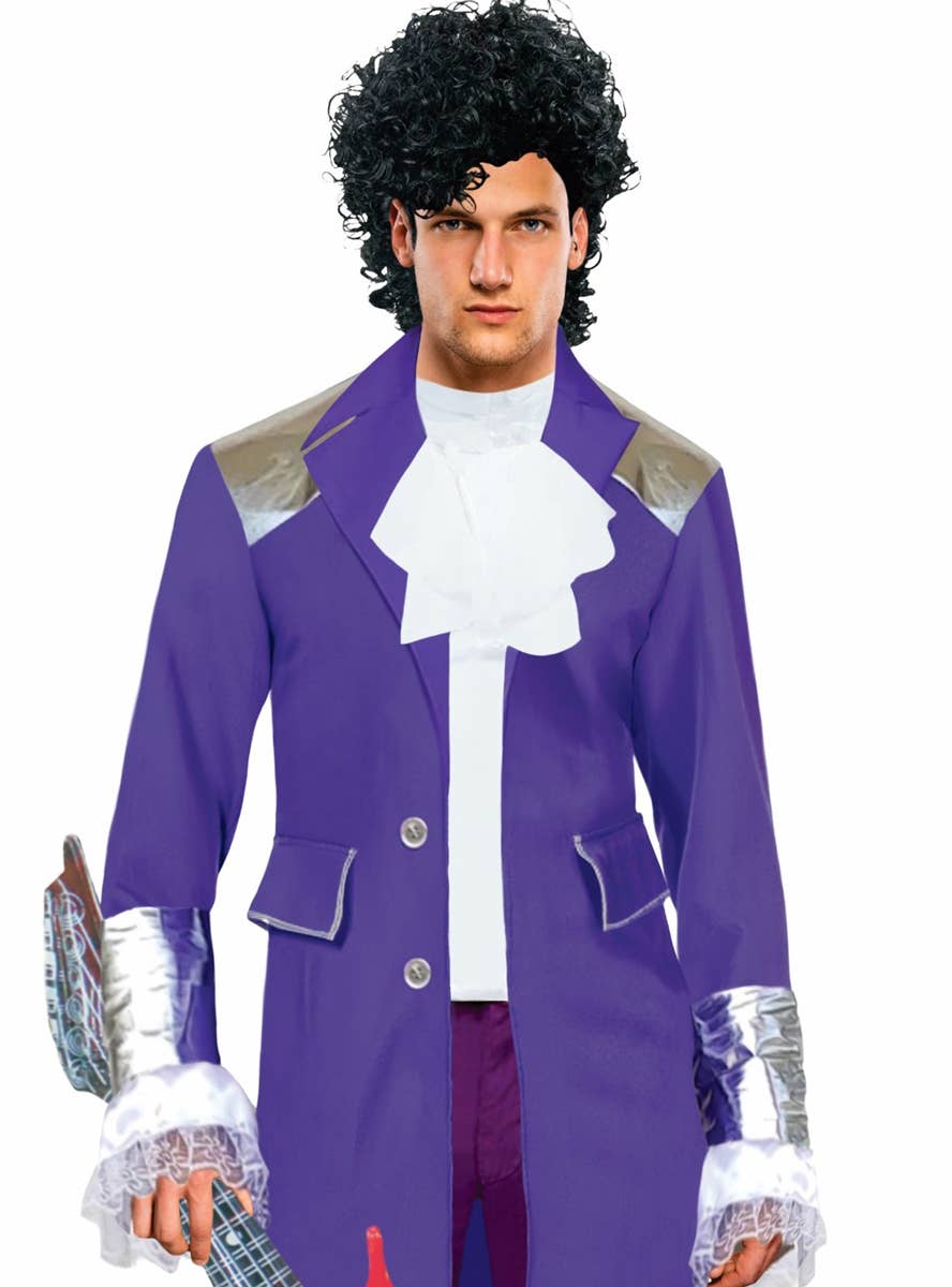 Mens 1980s Prince Purple Rain Costume Prince Costume With Guitar