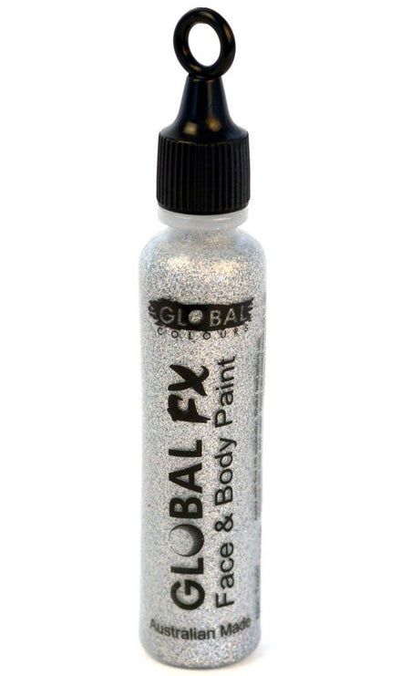 Holographic Silver Glitter Tube with Applicator Face and Body Makeup