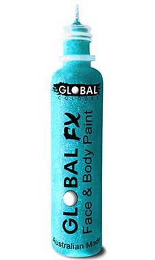 Iridescent Sky Blue Glitter Tube with Applicator Face and Body Makeup