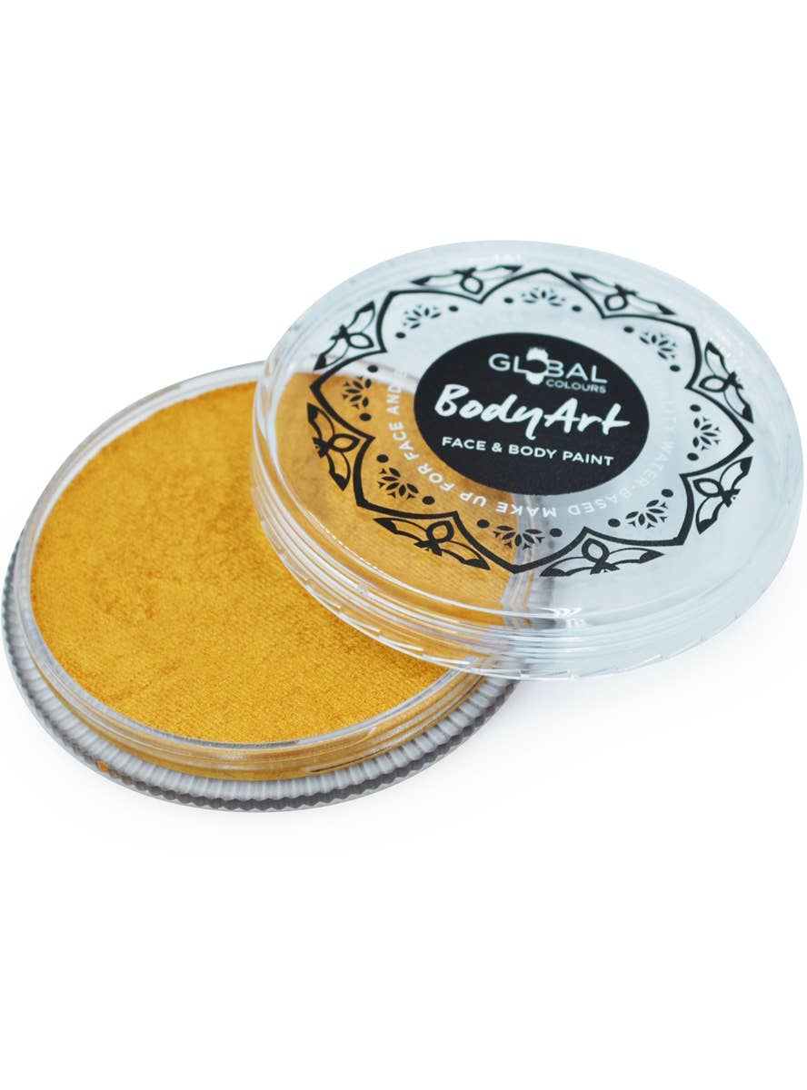 Metallic Gold Water Based Face and Body Cake Makeup - Alternate Image