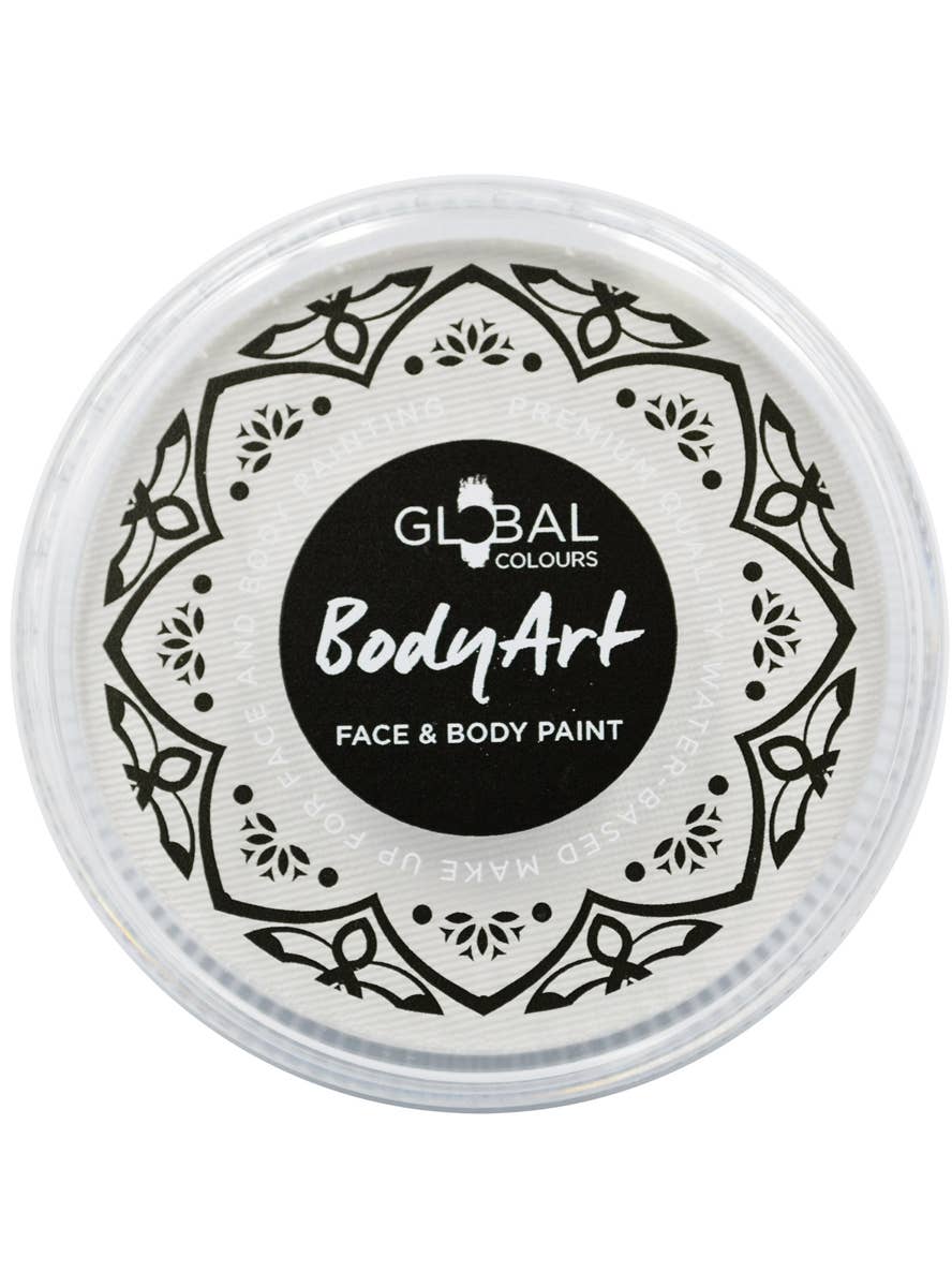 White Water Based Face and Body Cake Makeup - Front Image