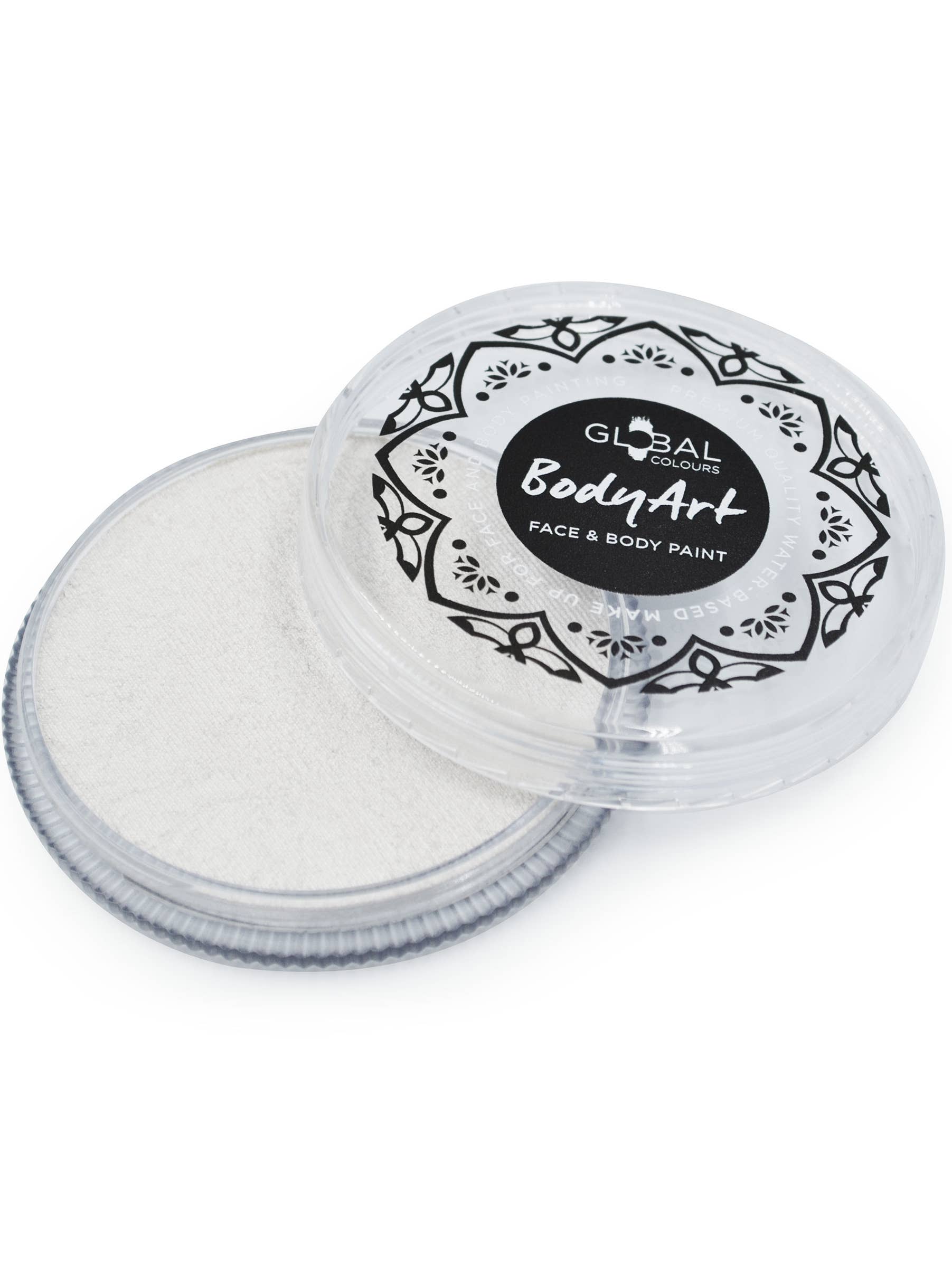 Pearl White Water Based Face and Body Cake Makeup - Alternate Image