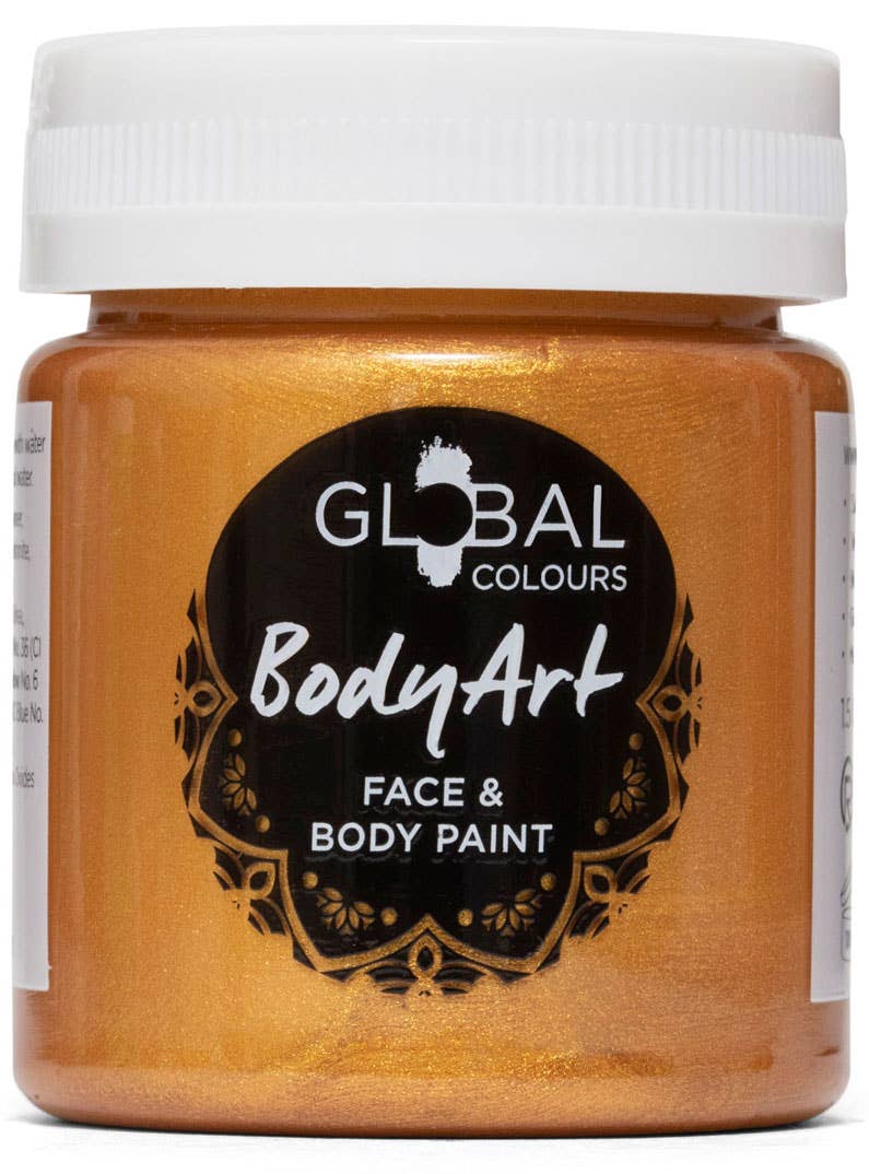 Face and Body Metallic Gold Paint | Metallic Gold Face Paint Makeup
