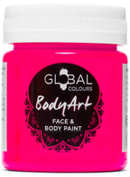 Glow UV Fluro Neon Orange Face and Body Paint Costume Makeup