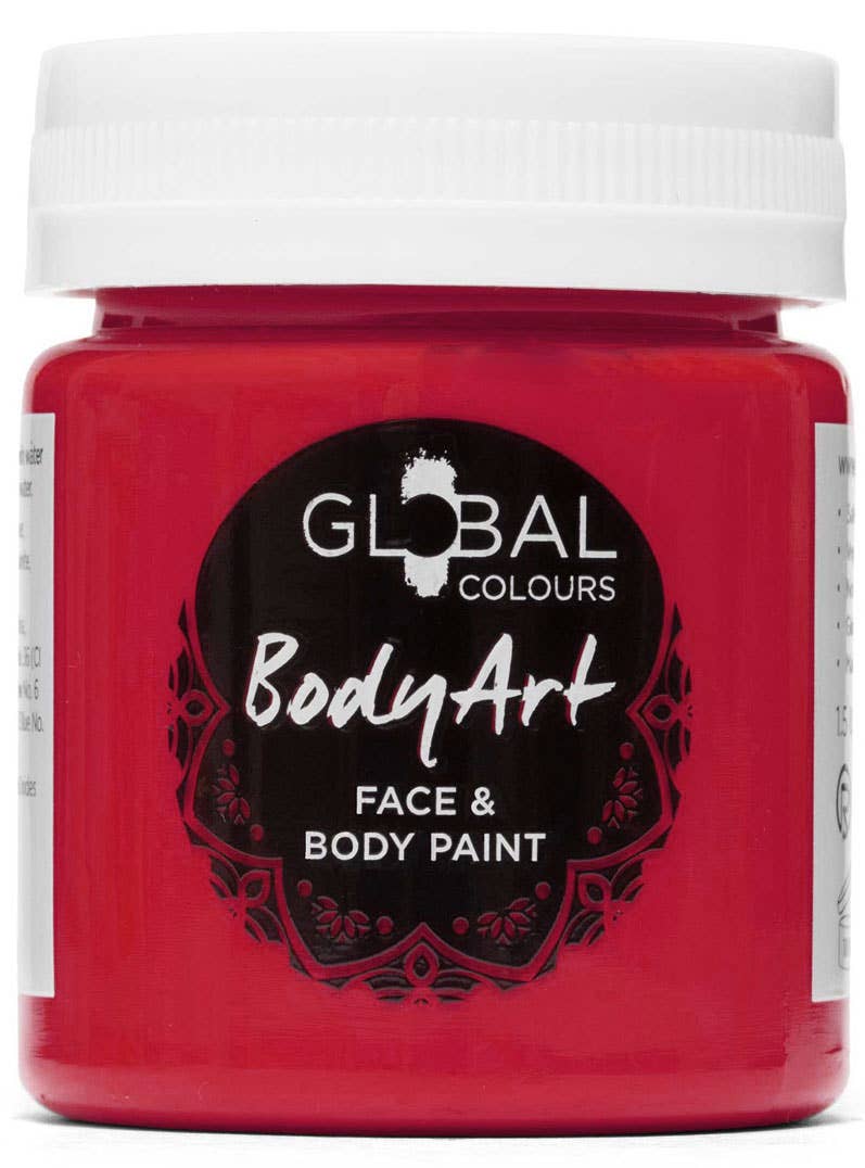 45ml Water Based Deep Red Face and Body Paint Makeup