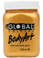 Metallic Gold 200ml Tub of Cream Makeup