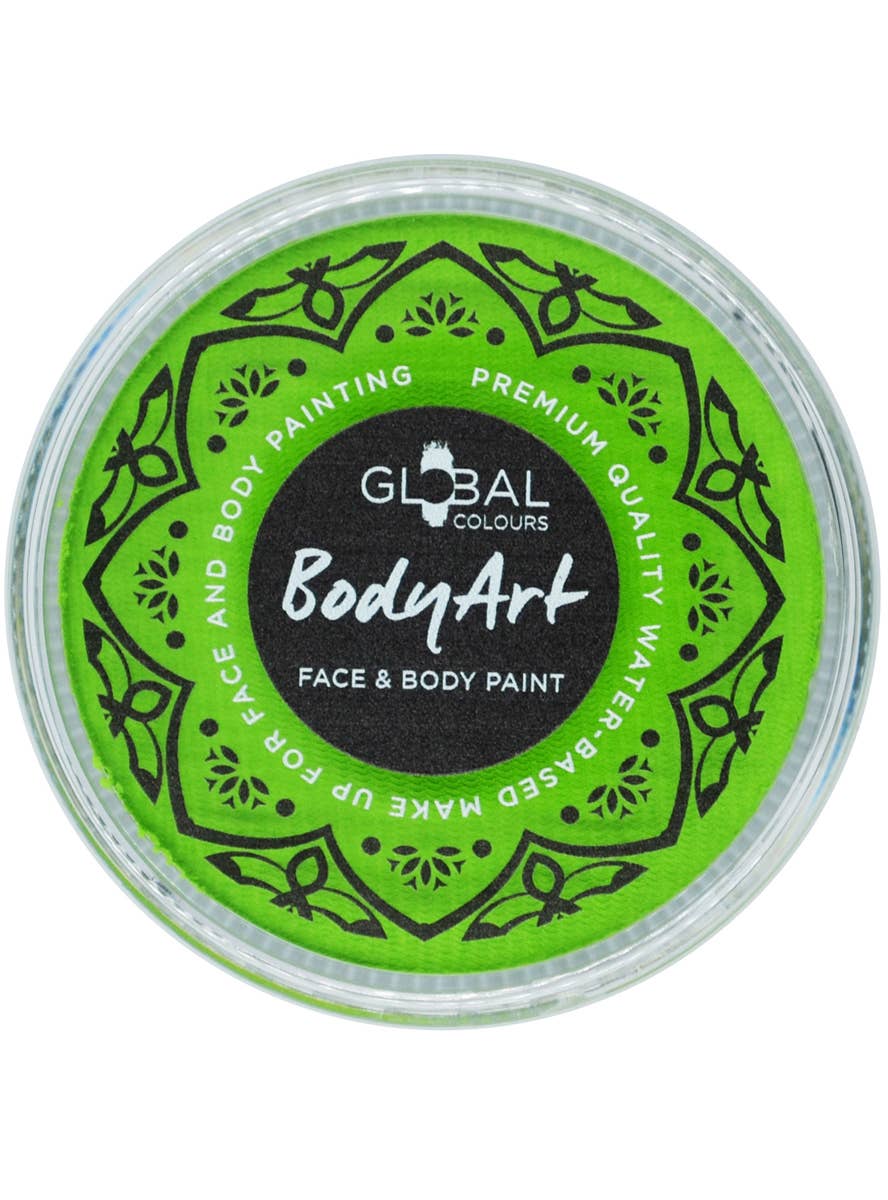 Lime Green Powder Cake Makeup - Front Image