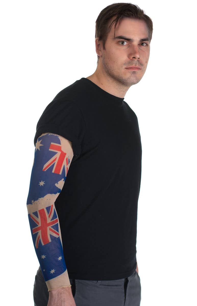 Novelty Aussie Flag Aussie Tattoos Sleeve - Main Image