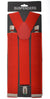 Retro Red Costume Suspenders 1980s Fashion Accessory - Main Image