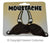 Self Adhesive Curled Brown Faux Hair Moustache Costume Accessory