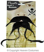 Jack Sparrow Pirate Cosutme Beard And Plaited Moustache