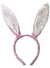 Purple Sequin Bunny Ears Costume Headband