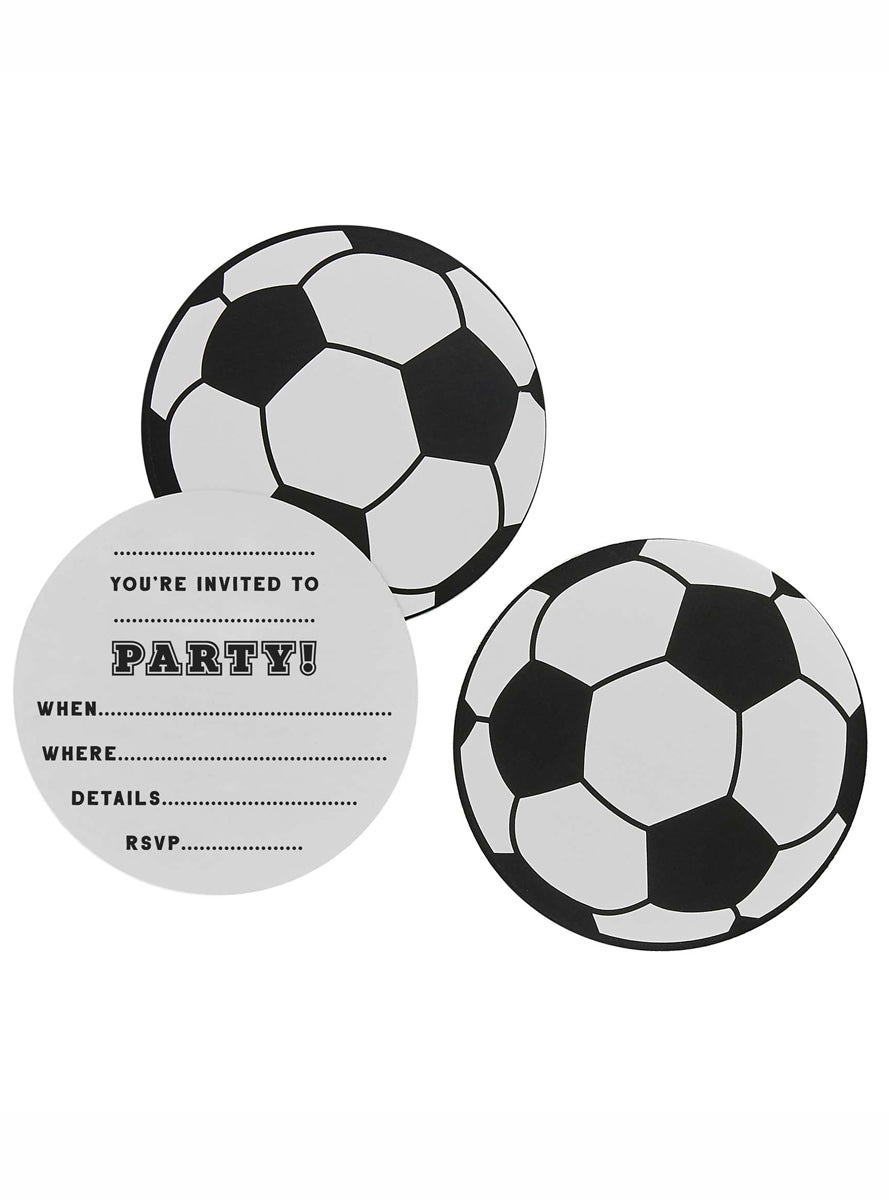 Its a Goal 10 Pack Soccer Ball Birthday Party Invitations - Main Image