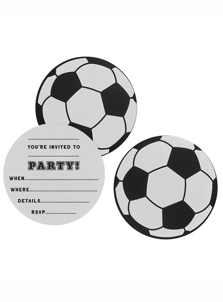 Its a Goal 10 Pack Soccer Ball Birthday Party Invitations - Main Image